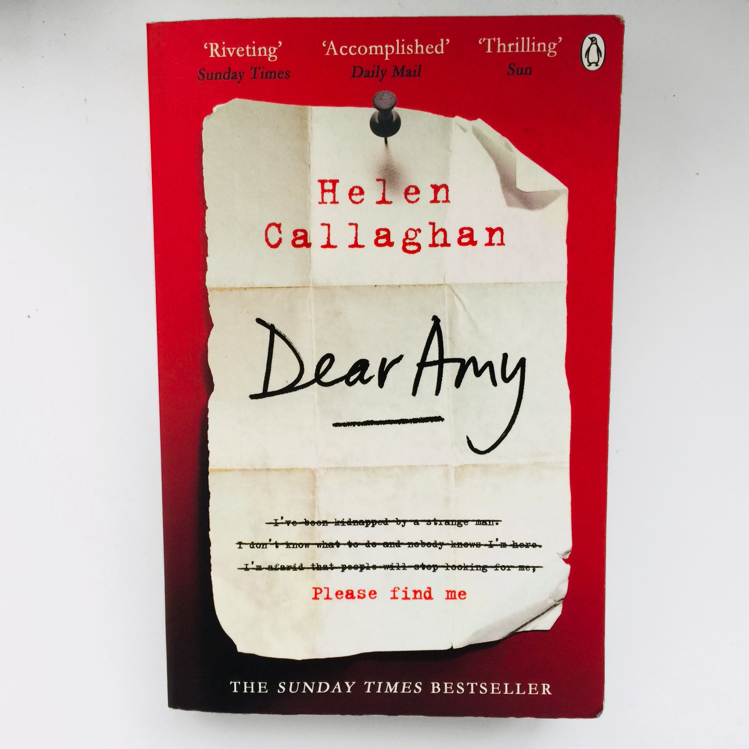 Review Dear Amy – Helen Callaghan