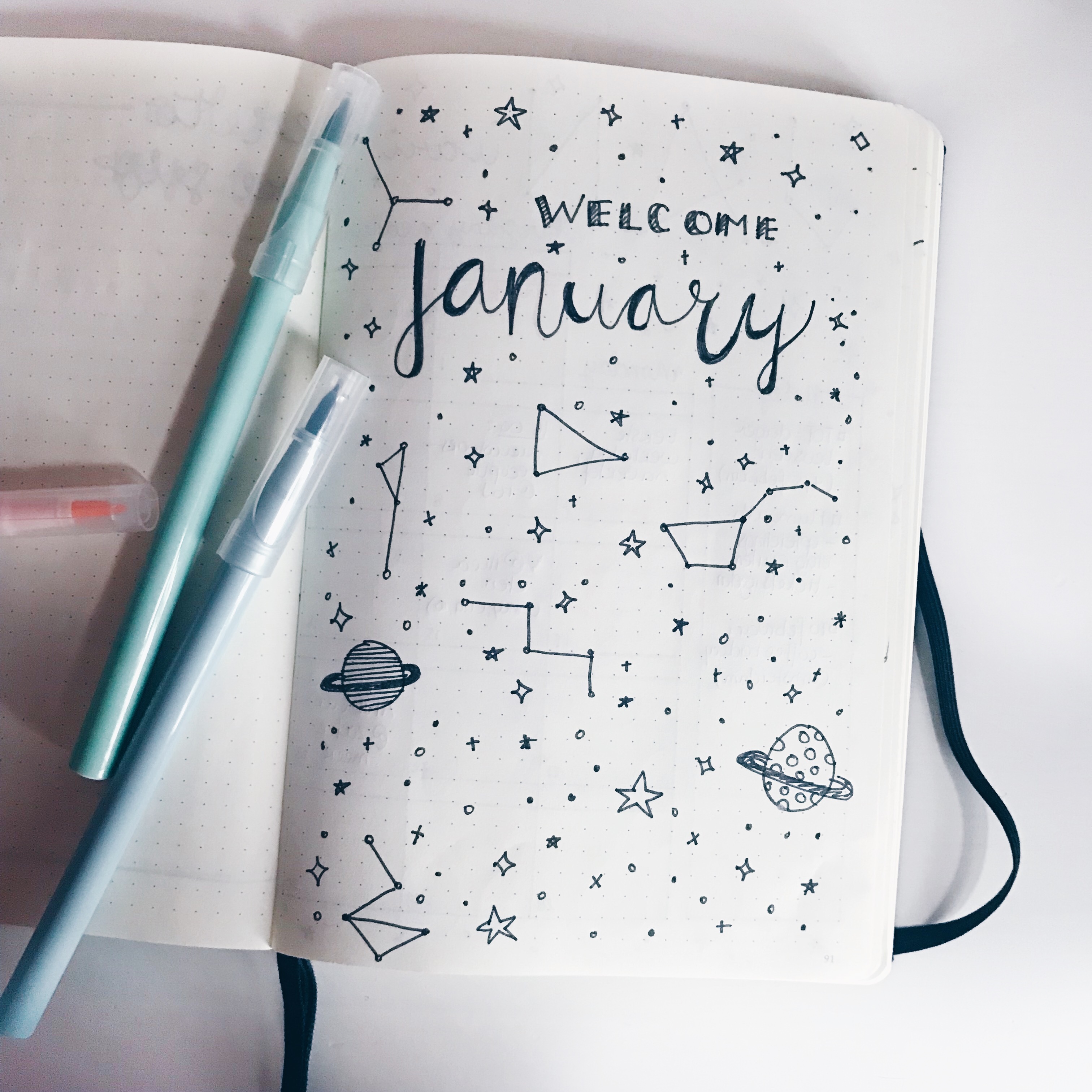 Bullet Journal: februari inspiratie en januari recap
