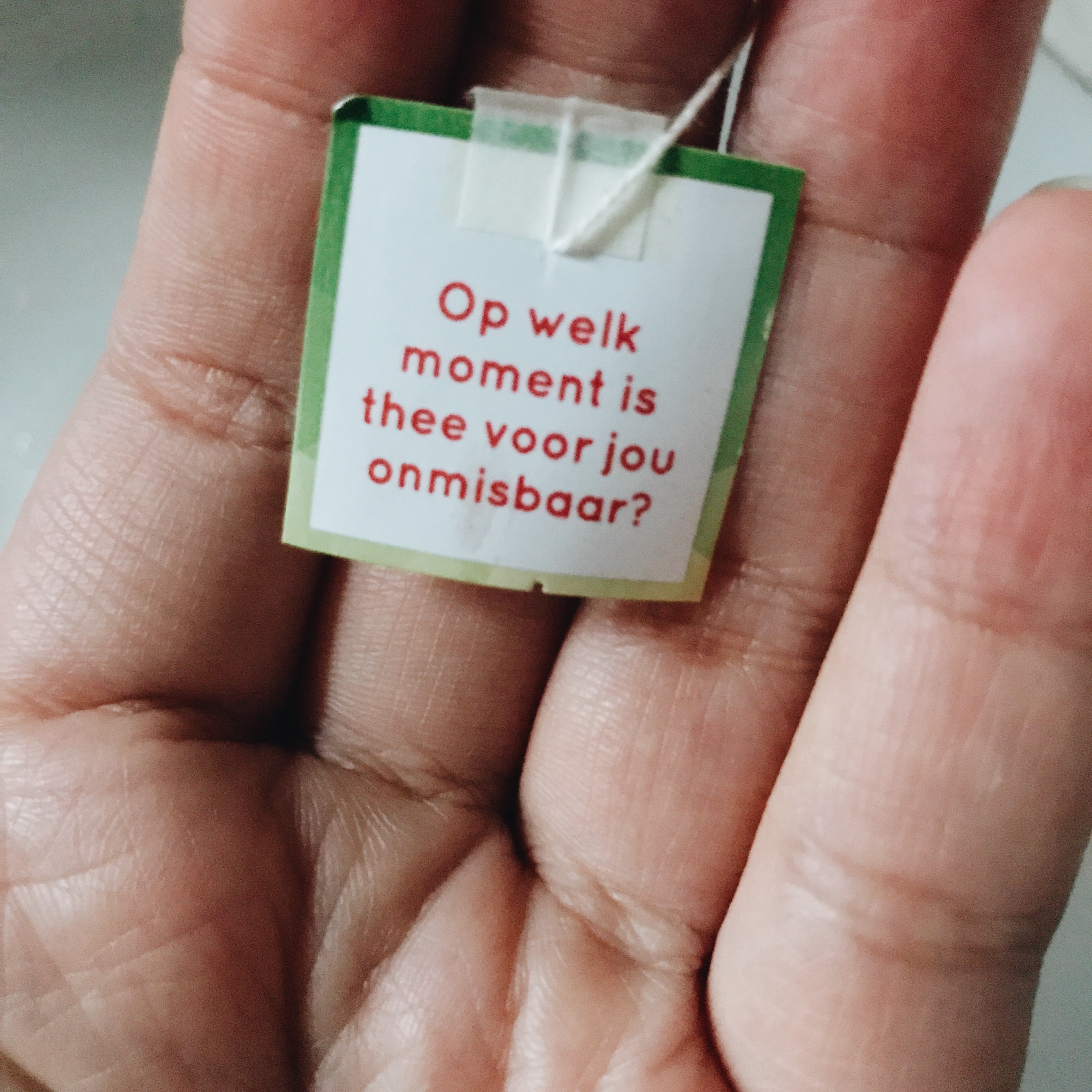 Tea time #35: wanneer is thee onmisbaar?